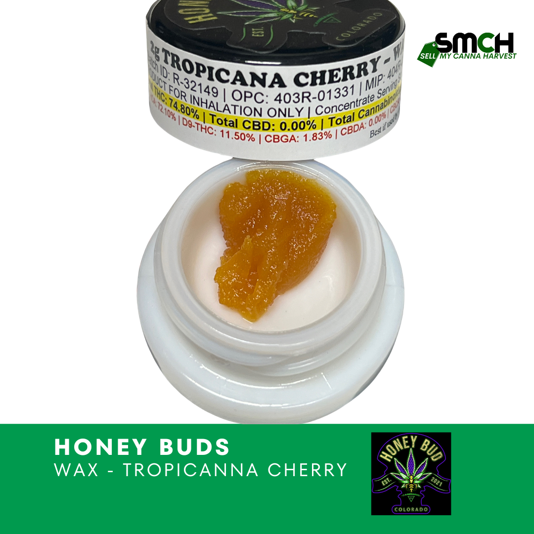 Honey Buds - 2 Gram Wax Bucket - Tropicanna Cherry