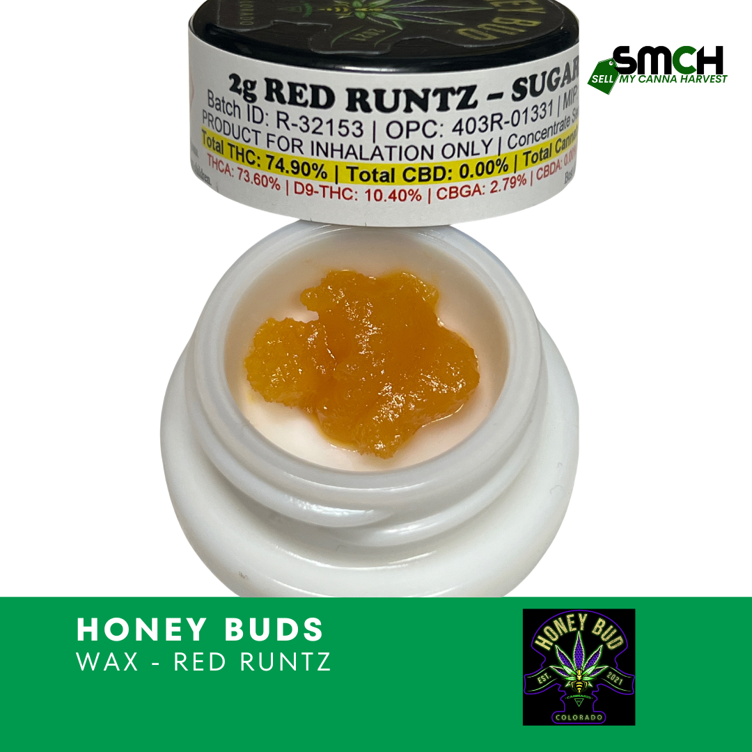 Honey Buds - 2 Gram Wax Bucket - Red Runtz